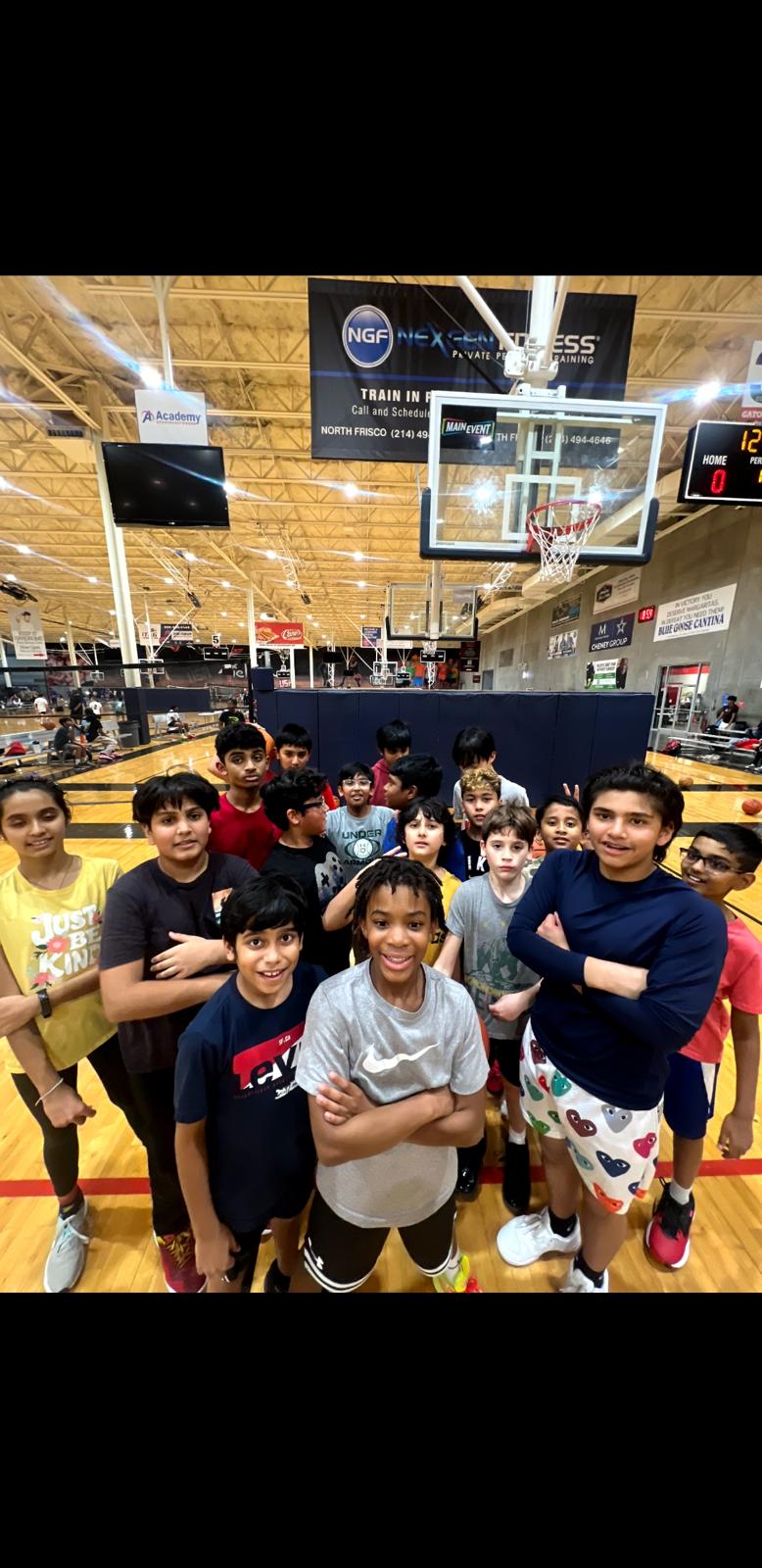 Group basketball training